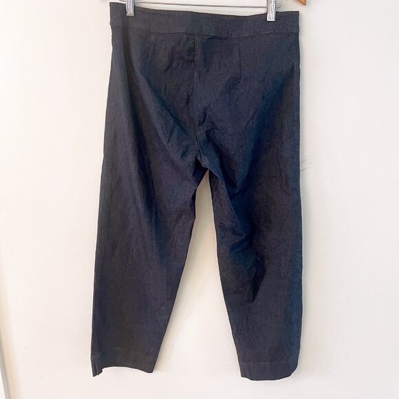 Eileen Fisher Cropped Chambray Pants, Size Small - Picture 2 of 4